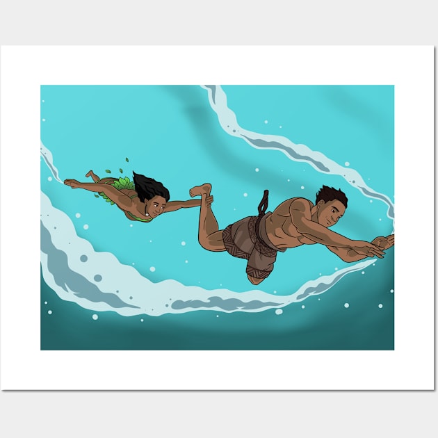 Tonga diving Wall Art by Reading Warrior 